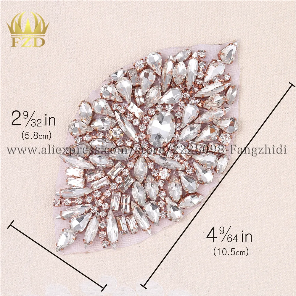 Rose gold 30 шт) стразы с утюгом на патч-мотив аппликация DIY кристаллы патч стразы аппликация для шитья аппликации для обуви - Цвет: Rose gold