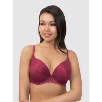 

Women's bra, color burgundy (malaga)