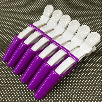 

6Pcs/Set Alligator Hair Clip Professional Hairdresser Clip Hairpin StylingTool Ladies Coloring Plastic Fashion