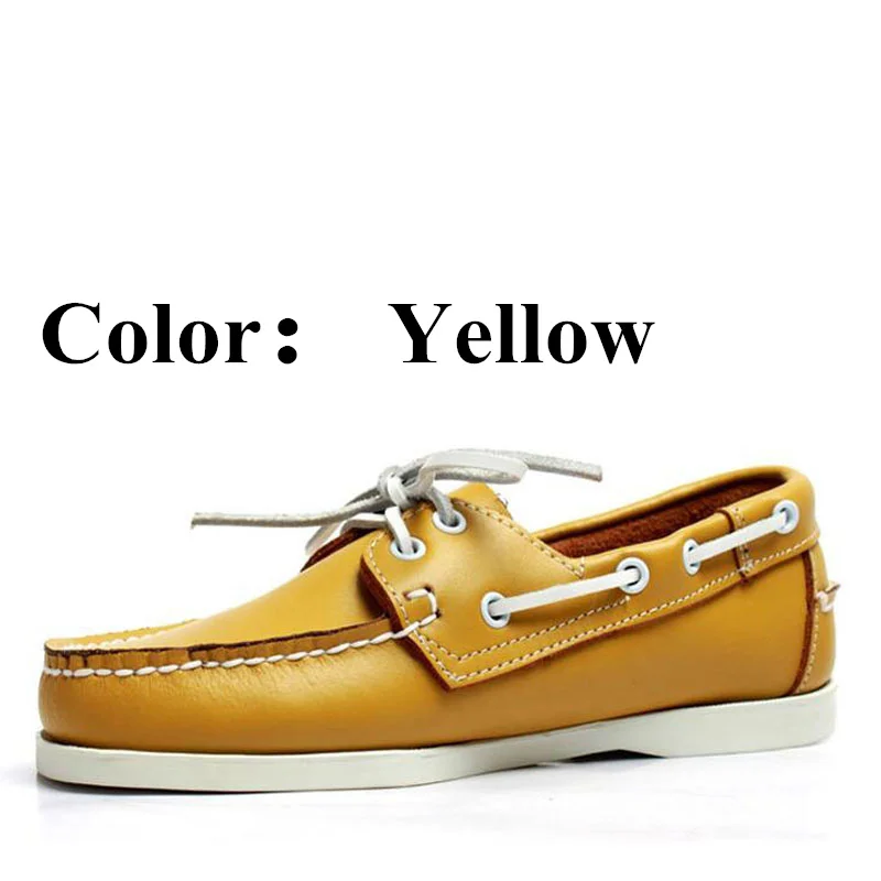Mens Designer Shoes Men Leather Docksides Classic Yellow Blue Boat Shoes For Homme Femme X165 Hombre Mujer Nautico Shoes