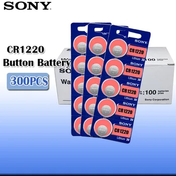 

300Pcs sony CR1220 100% Original Lithium Battery For car key watch remote control toy cr 1220 ECR1220 GPCR1220 Button Battery