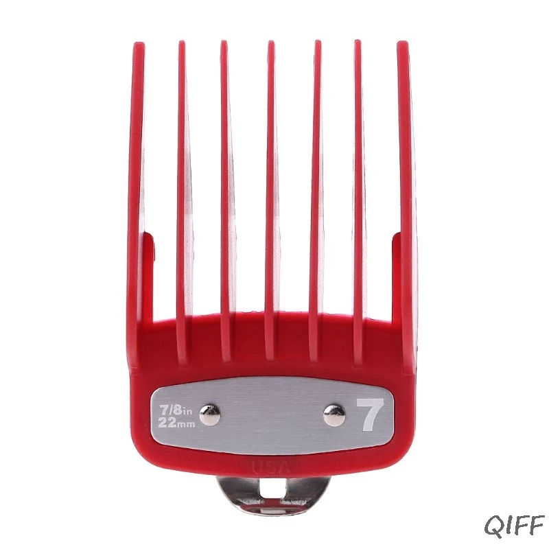 1PC/2PCS Professional Cutting Guide Comb Hair Clipper Limit Comb with Metal Clip - Color: R9