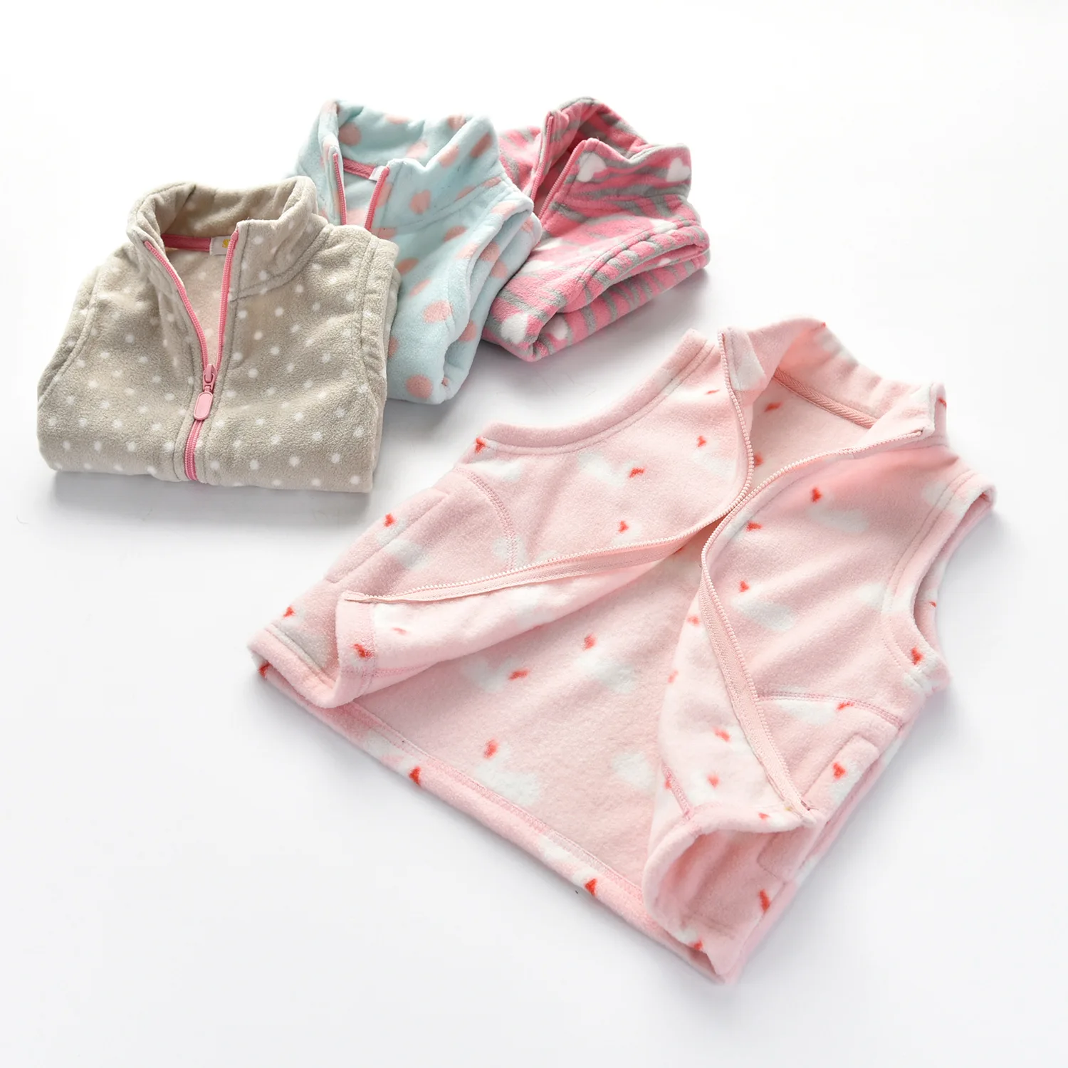 Vest Waistcoat Kid's Girl Coat 2-8 Y Children's Winter Jacket Colete Fleece Child Coat Baby Vests Toddler Girl Winter Clothes