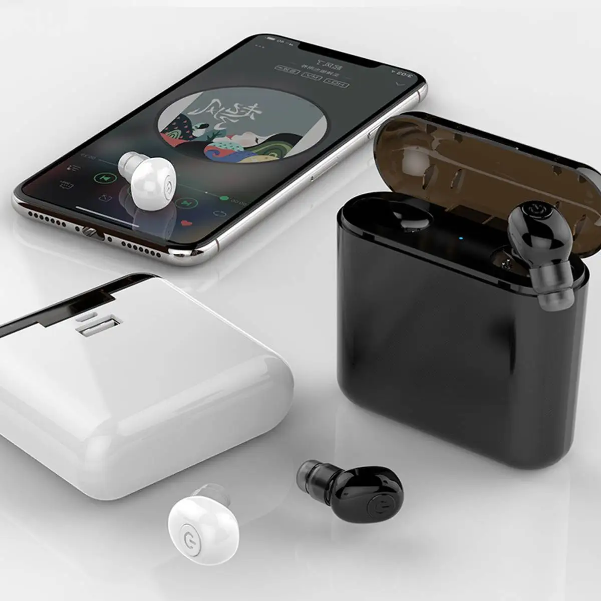 TWS, bluetooth наушники, bluetooth 5,0, беспроводная bluetooth гарнитура, Callable, 360 часов, IPX6, обновление, интеллектуальное управление