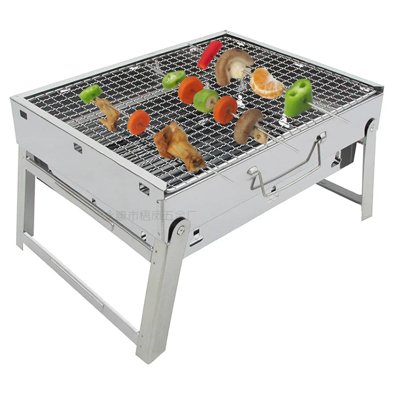 

Manufacturers Direct Selling Outdoor White Steel Carbon Oven Stainless Steel Charcoal Oven Portable Folding Grill Wholesale