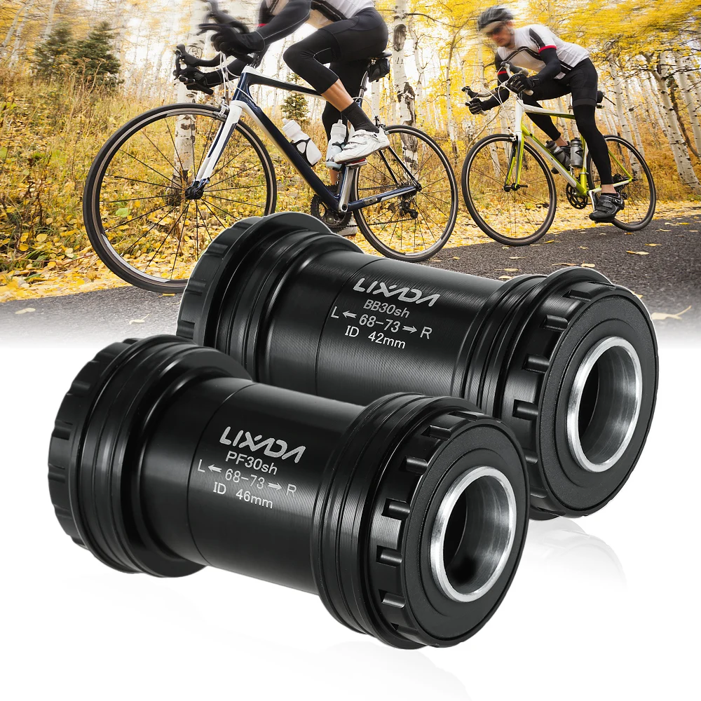 

Lixada PF30 Bottom Bracket Road Bike 24MM Bearing Bottom Bracket 68-73mm Bike Bottom Bracket for SHIMANO SRAM GXP Prowheel