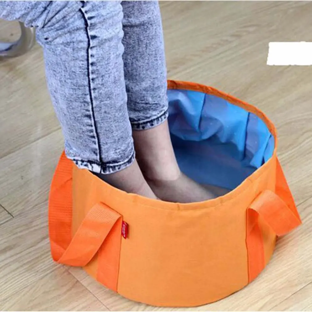 Portable Outdoor Travel Foldable Folding Camping Washbasin Basin Bucket Bowl Sink Washing Bag Water bucket Massage Foot