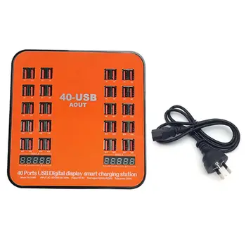 

1Set Universal 40 Ports USB Charger Multi Ports Charging Station Dock For Mobile Phone Tablet iPhone iPad Desktop Accessories