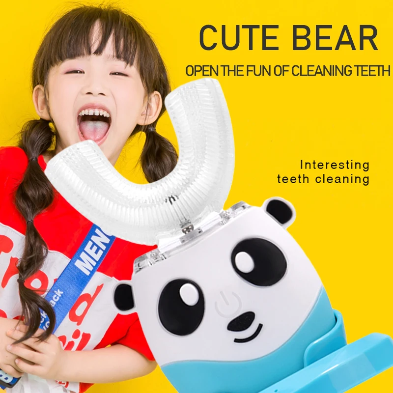 Smart 360 Degree Electric Toothbrush Xiaomi Wireless Charging Stand Ultrasonic Children's Toothbrush Whitening Teeth Kids Steril