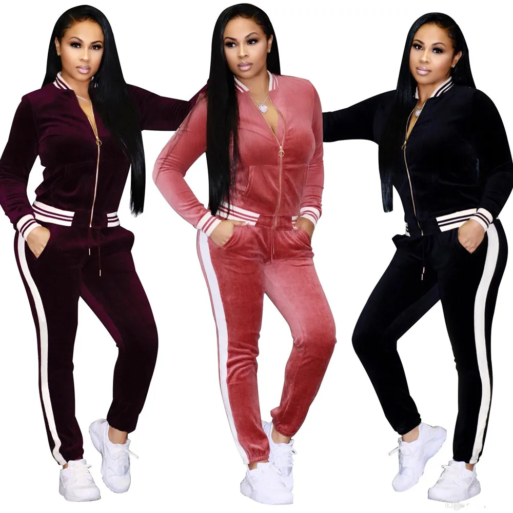 Women's Tracksuits Sport Wear Stand Collar Tracksuits Sexy Women Casual
