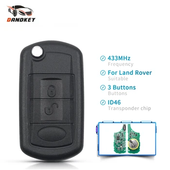 

Dandkey ID46 Chip 433Mhz HU101 Remote Car Key For For RANGE ROVER Sport Land Rover Discovery 3 Flip Complete Key
