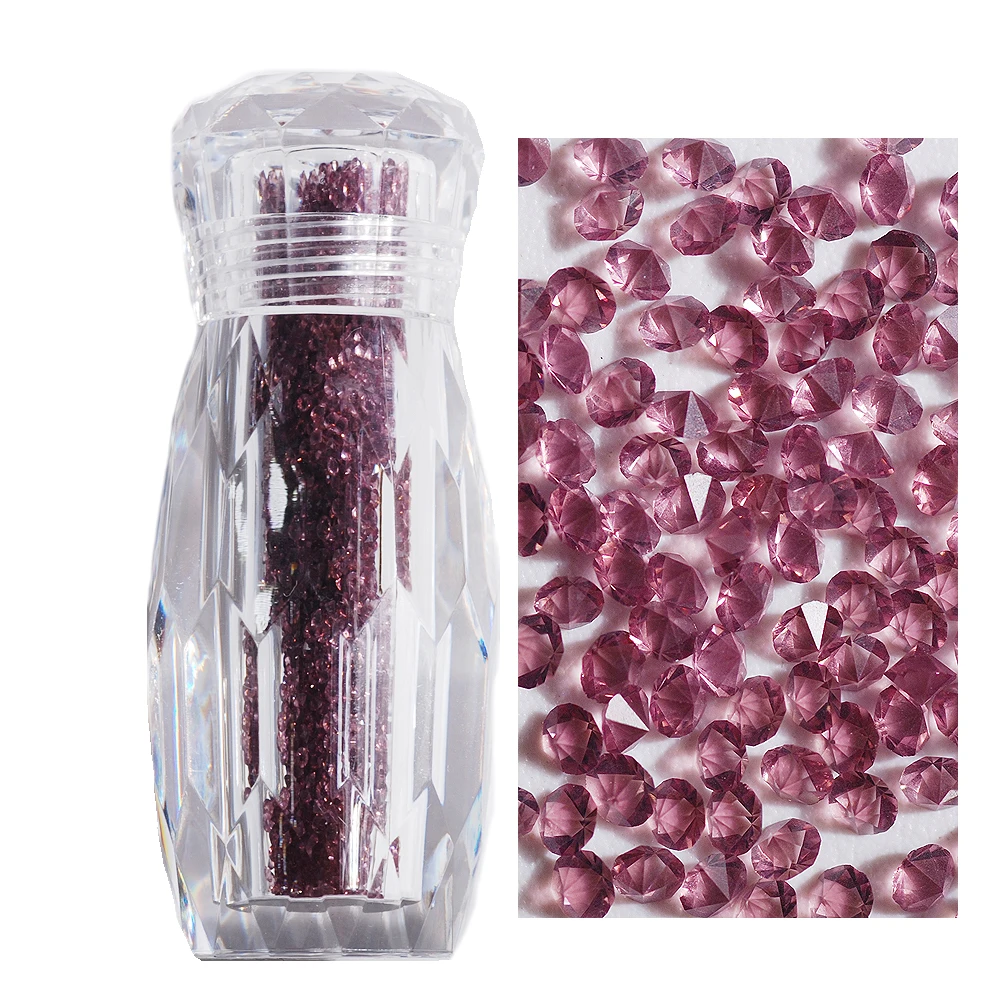 Rhinestones For Nails 2880Pcs Mini Diamond Strass Nail Art with Transparent Bottle For DIY Handmade Nail Art Decorations - Цвет: QCR10073-020