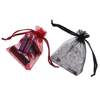 

100 Pcs/bag Drawstring Bags Organza Drawstring Bags Jewelry Mesh Gift Pouches Container