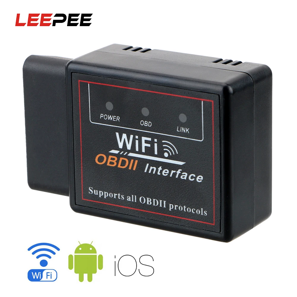 Считыватель кодов LEEPEE ELM 327 Wi Fi в 1 5 Obd 2 сканер для Android/IOS автомобильный