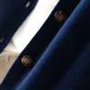 Autumn and Winter 100% Wool Cashmere Sweater Women's Self-Cultivation Half High Neck Cardigan Warm Knitted Sweater Women 4