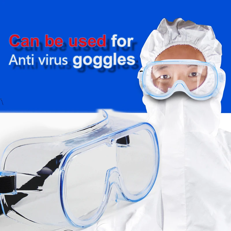 

Chemical Splash/Impact eye protective goggles Anti-Fog Protective Safety Glasses Clear Lens Wide-Vision