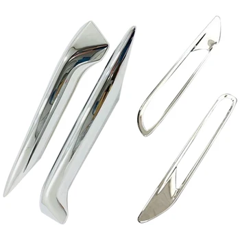 

Auto Accessory Front Fog Lights Lamp Eyelid Eyebrow Cover Trim ABS Chrome Fit for Nissan Qashqai J11 2018 2019 2020