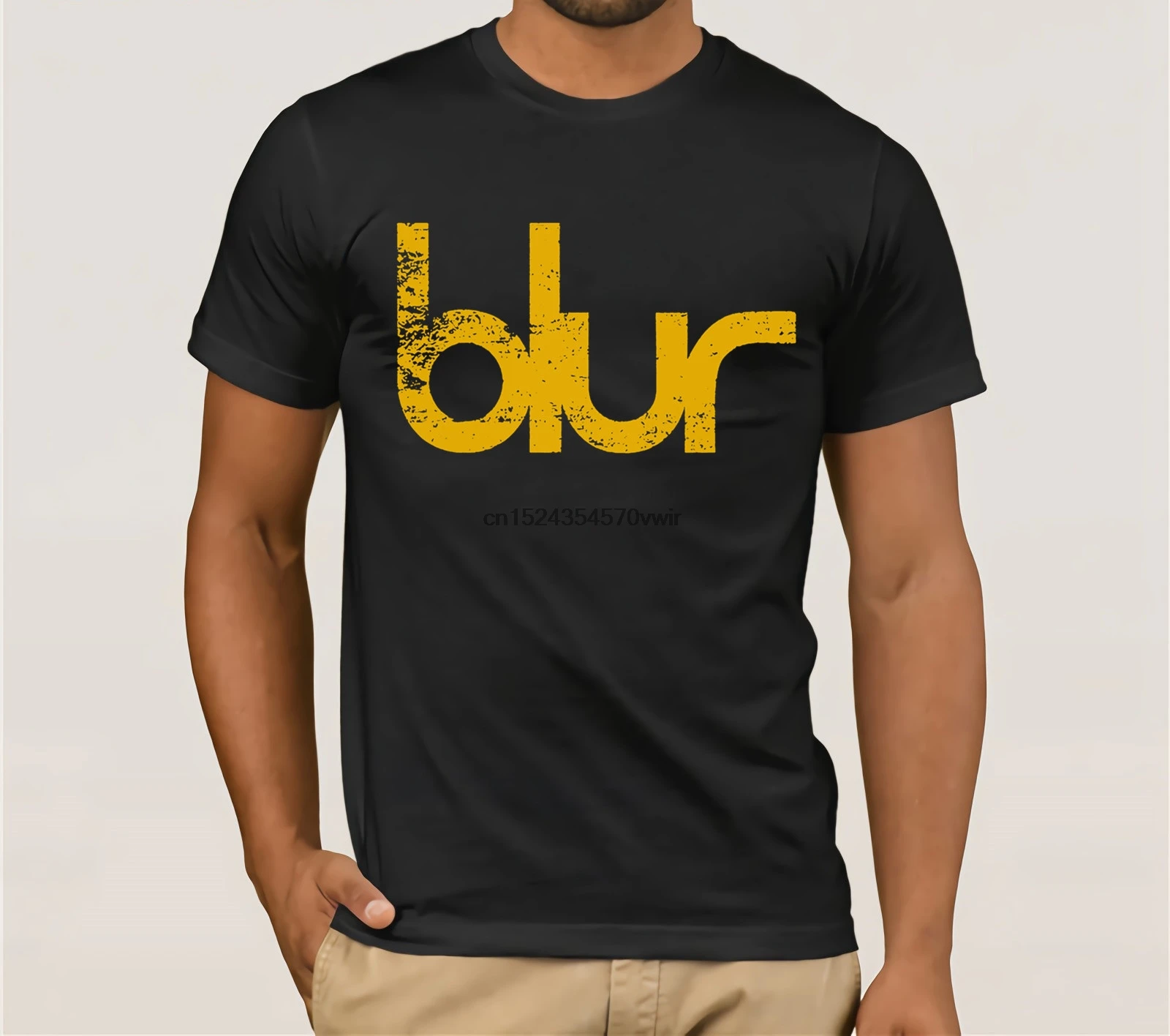 Футболка с надписью Blur потертый логотип винтажный Деймон Албарн Новое
