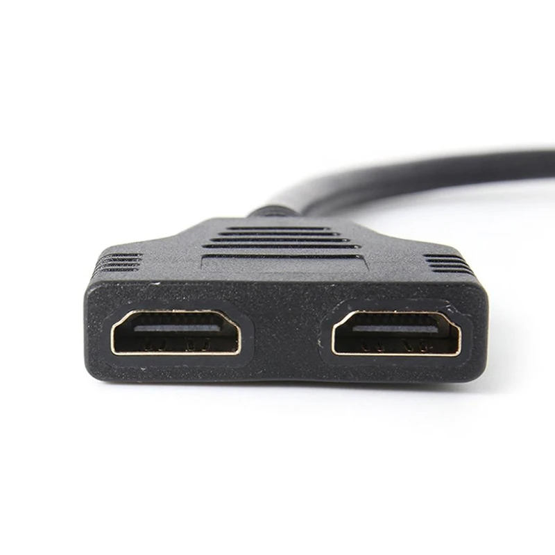 HDMI 1 до 2 двойной адаптер сигнала перевозчика конвертер кабель для видео ТВ HD tv(черный