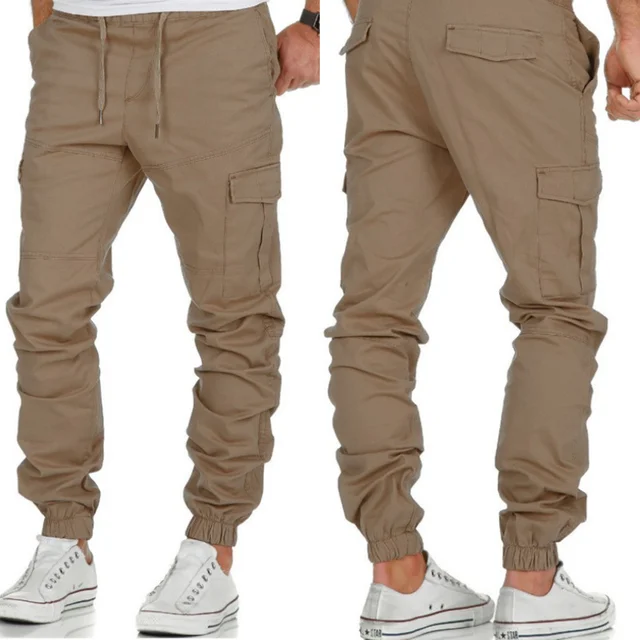 Cargo Pants Men Elastic Multiple Pocket Military Male Trousers Casual Outdoor Joggers Pant Joggers Trousers Fashion Men Pants 3