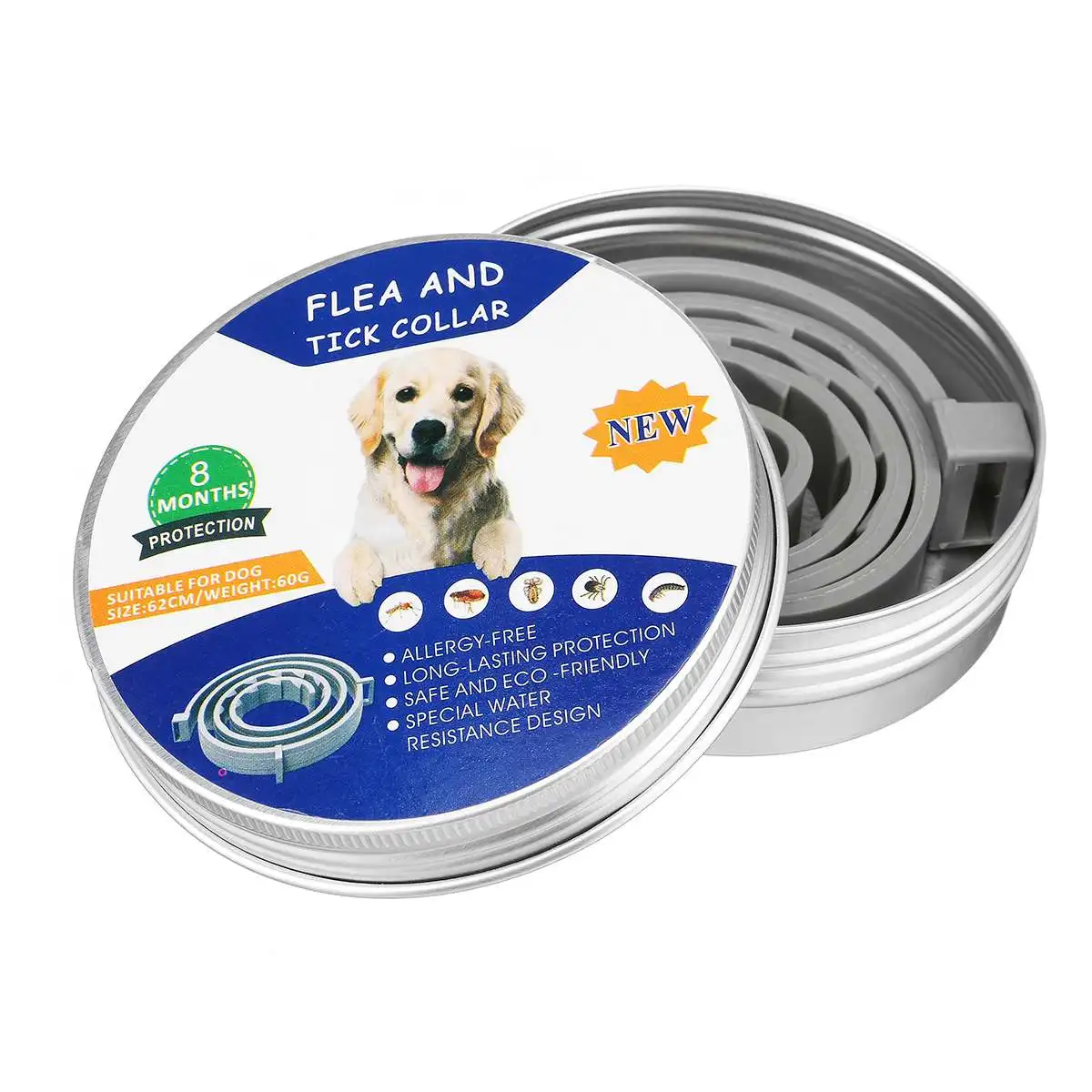 For Dog Ошейник для собак, репеллент от комаров, ошейник для управления насекомыми, ошейник для домашних собак, кошек, против блох, клещей, вшей, предотвращает - Цвет: For Dog