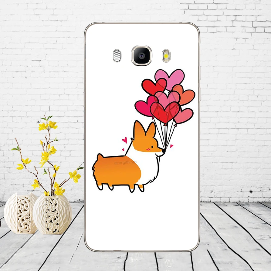 5 81DD супер милый щенок корги Мягкий силиконовый чехол для Samsung Galaxy A3 a5 A6 A8 j3 j5 j7 - Цвет: 5