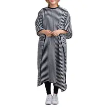 popfeel отличное качество полосатый салон парикмахерский пеньюар Парикмахерская накидка A