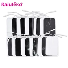 20 шт Большой размер Многоразовые EMS/Tens электрод колодки для импульса цифровой акупунктурный терапия массажер электрический стимулятор мышц