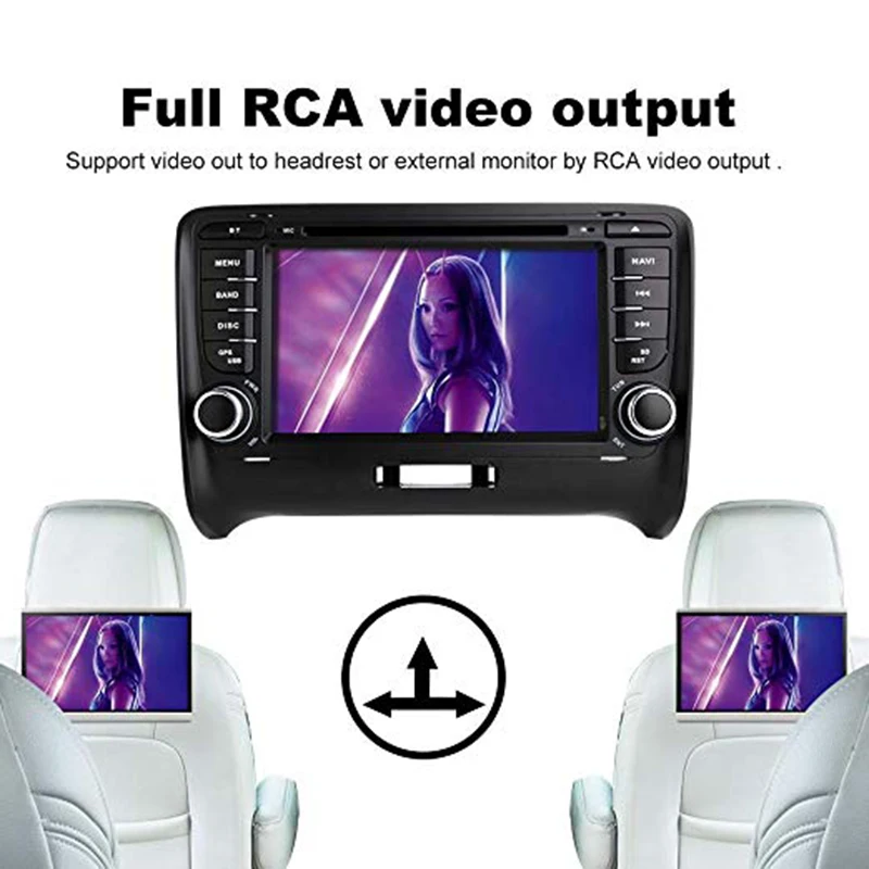 Android 9 0 2Din автомобильный DVD GPS 4G + 32G мультимедийный плеер Bluetooth стерео радио для-Audi TT