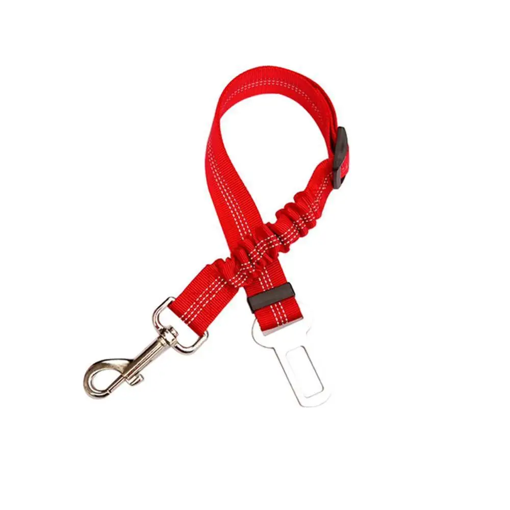 Red Belt Товары для домашних животных, автомобильный ремень безопасности для собак, поводок для собак, тяговые ремни, амортизирующие эластичные Светоотражающие ремни безопасности, поводок для собак - Цвет: Red Belt