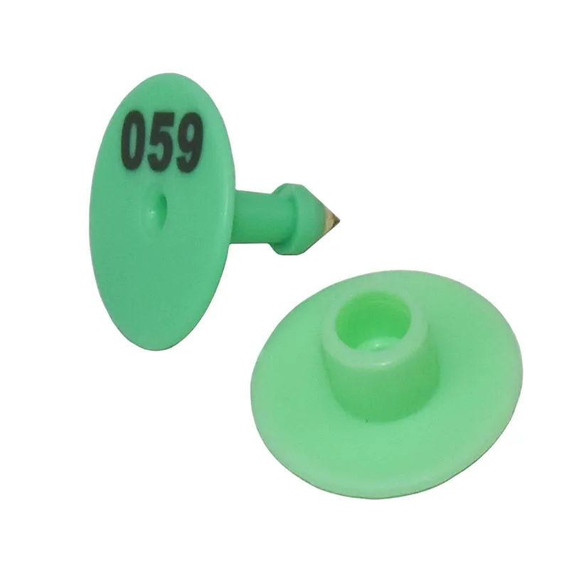 Numbers 001-1000 Round Swine And Sheep Ear Label Brand Veterinary Sheep Sows Ear Tag Signage 100pcs