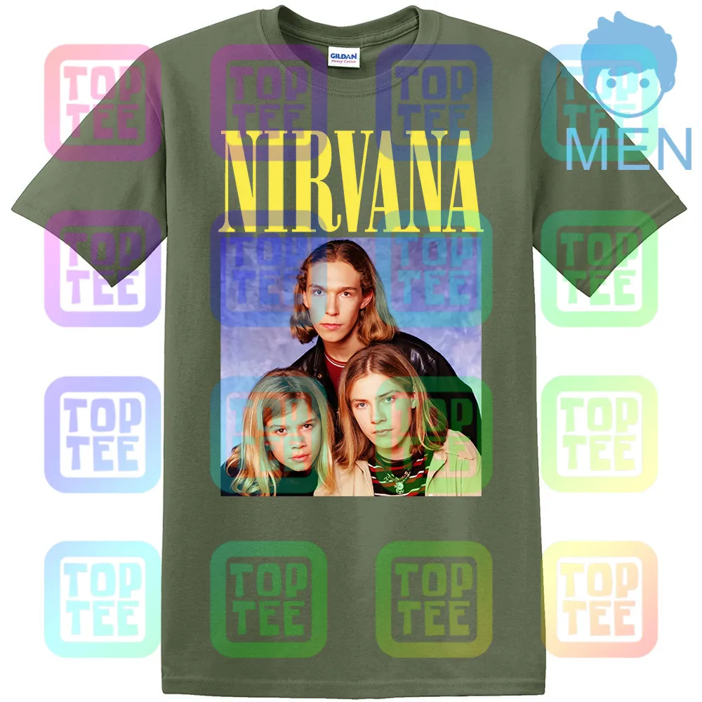 Новинка Nirvana Hanson футболка уличная одежда размер S-3Xl - Цвет: MEN-ARMY GREEN