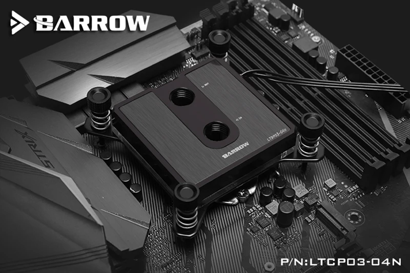 POM Top Курган LTCP03-04N, для Intel Lga115x композитный Процессор индикатор расхода воды, POM/БАРСС вверх по желанию, производительность, Никелированное покрытие 2,0 5v 3pin, Microwaterway блок - Цвет лезвия: POM Top