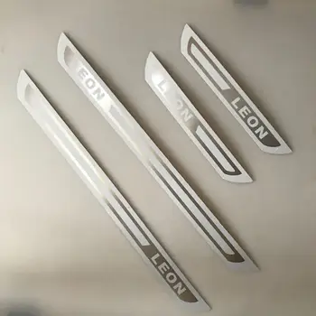 

For SEAT LEON CUPRA 2011 2012 2013 14-19 2020 Door Scuff Sill Plate Guard Stainless Steel Welcome Pedal Car Styling Accessories