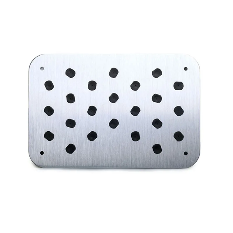 Автомобильный Алюминиевый напольный коврик накладка педаль нескользящая