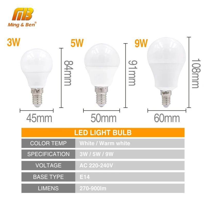 4 шт./лот светодиодный светильник E27 E14 220 В лампочка 5 Вт 7 Вт 9 Вт 12 Вт 15 Вт 18 Вт Холодный теплый белый сильный яркий светильник для спальни гостиной