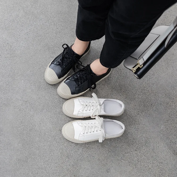 

Online Celebrity White Shoes Women's 2019 New Style Casual Simple Versatile Trendy Shoes Summer Breathable Sneakers Autumn Flat