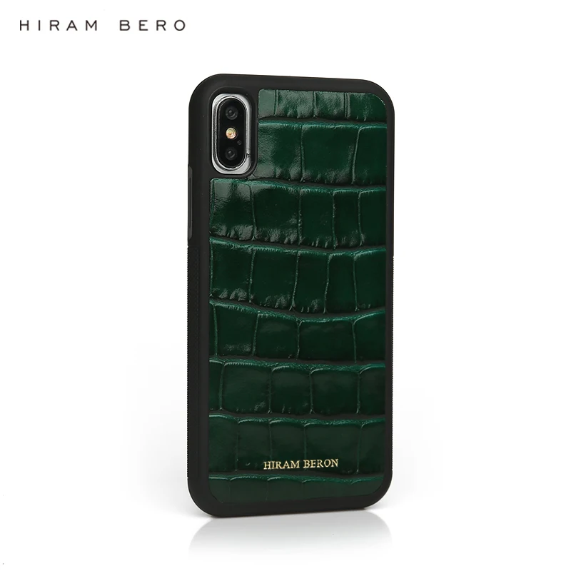 Персонализированный Бесплатный зеленый кожаный чехол кошелек Hiram Beron для карт с