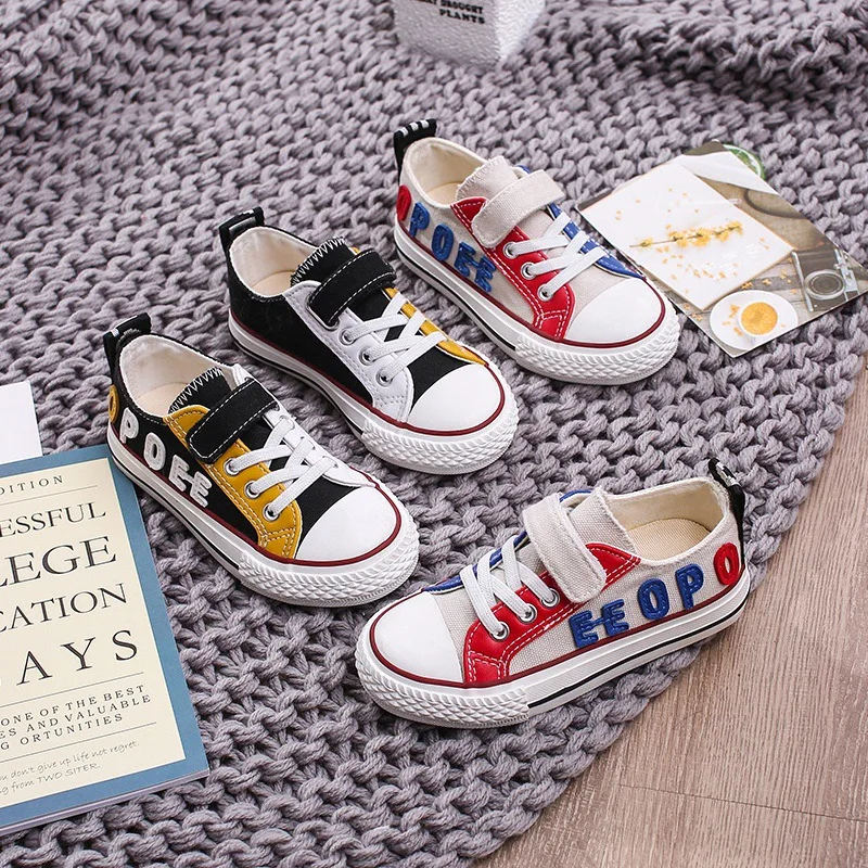 Fashion Canvas Sneakers Children's Shoes Children's Sneakers Comfortable Kids Flats Boys Shoes Girls Sneakers