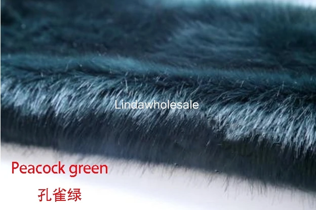 Высококачественная краска из искусственного меха лисы, войлочная ткань из плюша, 1 ярд/шт