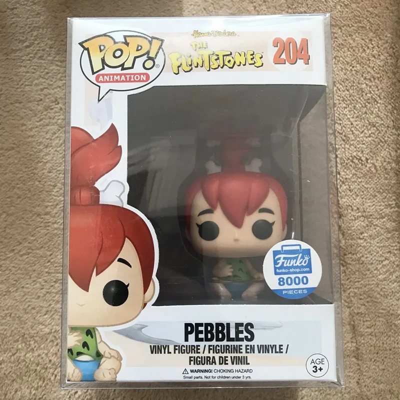 Эксклюзивная Funko pop официальная Hanna-Barbera Flintstones-Pebbles Виниловая фигурка Коллекционная модель игрушки в коробке