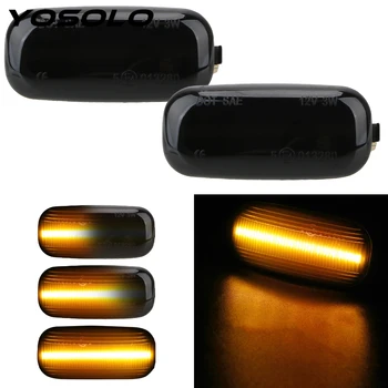 

YOSOLO A Pair LED Car Dynamic Side Marker Flowing Water Light Turn Signal Light Blinker Light For Audi A3 S3 A8 D2 TT 8N