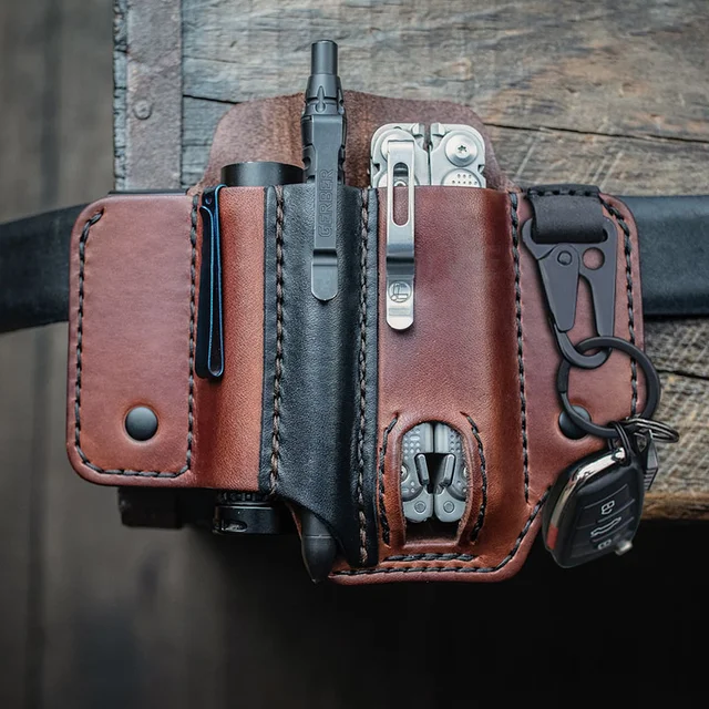 [알리익스프레스] 본격적인 야외 활동에 필수: 소가죽 전술 멀티툴 벨트