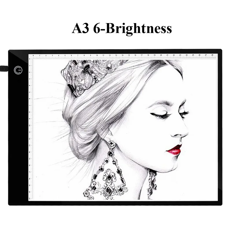 A3 6-Brightness A3/A4/A5 графический планшет, цифровой планшет для рисования, светильник, панель, светильник, панель для отслеживания, светодиодный дисплей, панель - Цвет: A3 6-Brightness