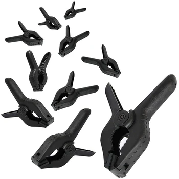 

Heavy Duty Nylon Spring Clamps 4.5 Inch for Home Improvement Projects and Photography Studios(10-Pack)