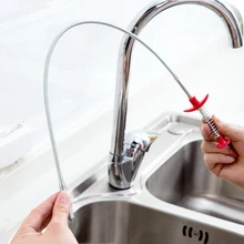 

Bathroom Kitchen Spring Sewer Dredging Tool Bendable Sink Tub Toilet Hair Filter Pipe Clean Hook Dredging Tools