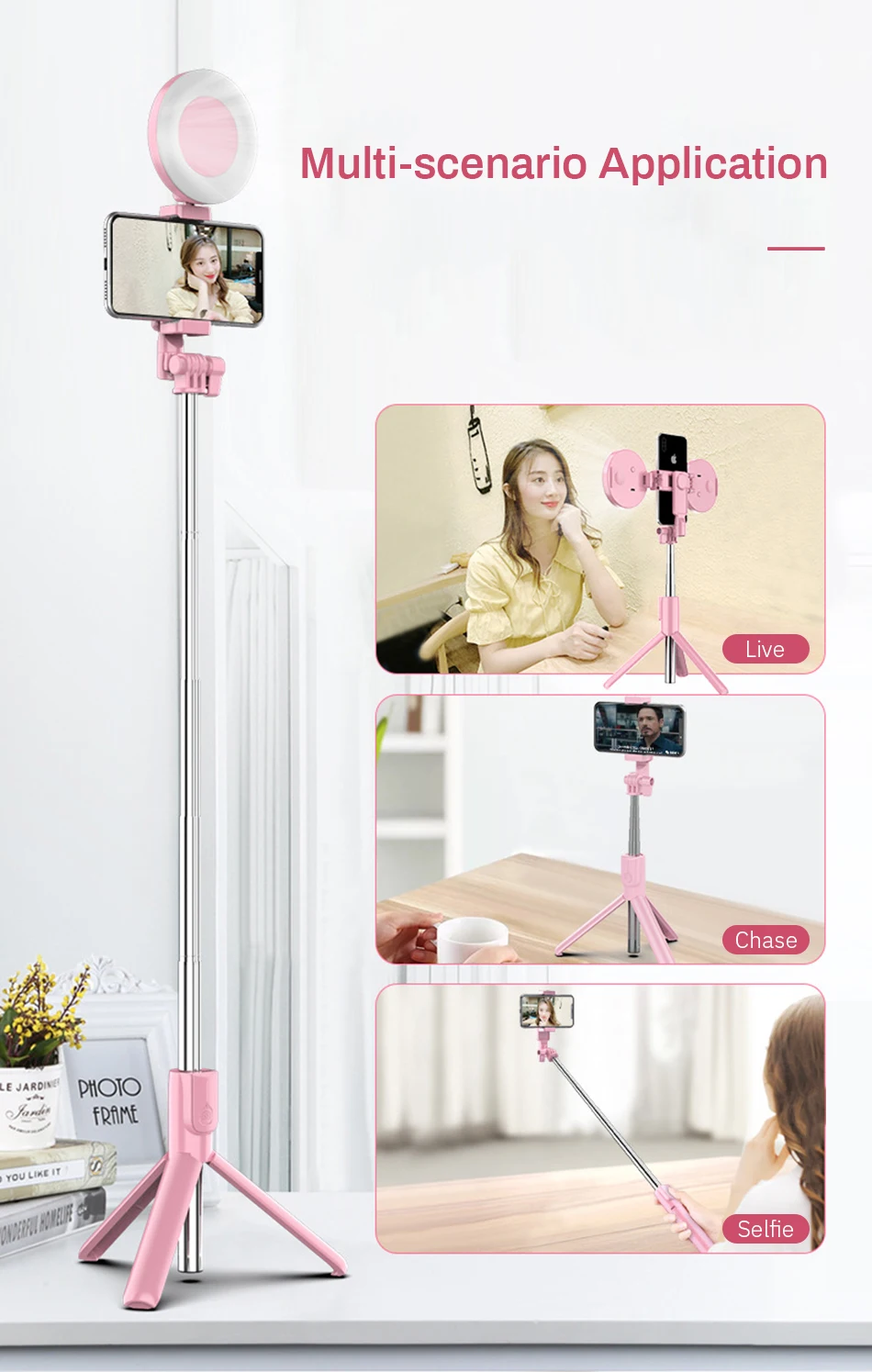 Wireless Bluetooth Selfie Stick