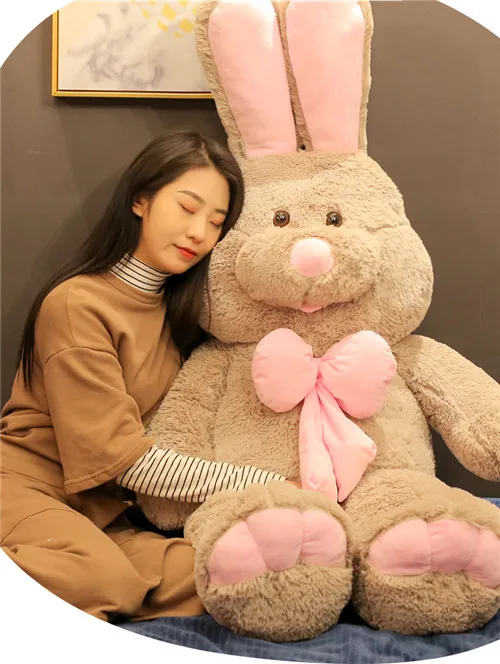 Fancytrader 59'' JUMBO Kawaii Giant Stuffed Rabbit Plush Toy Doll Cute Anime Bunny Hugging Pillow for Girl Gift Decoration 150cm (16)