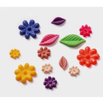 

3Pcs 3D Floral Decortive Nail Art Silicone Mold Leaves Flower Nail Carving Molds F3MF