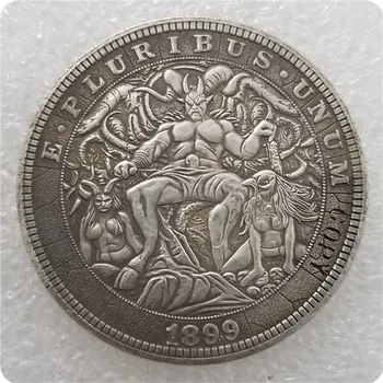 Typu # 29_Hobo nikiel monety 1899-P Morgan dolar kopia monety-replika monety okolicznościowe tanie i dobre opinie DASHUMIAOCOIN CN (pochodzenie) Ludzi Antique sztuczna CHINA Miedzi
